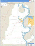 East Carroll Parish (County), LA Digital Map Basic Style